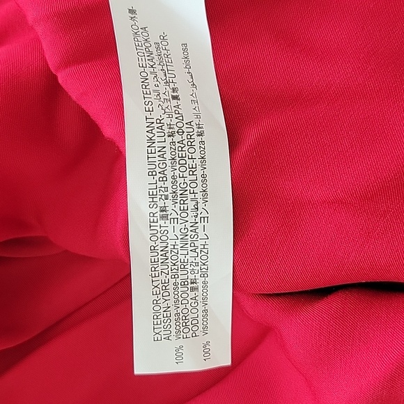 Zara Red Slip dress with bag details - Picture 10 of 11